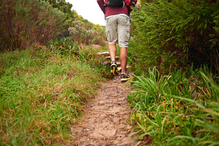 I like it remote. a man enjoying a day out in rough terrain.