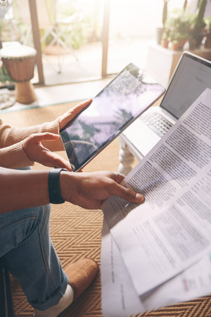 This app might help. Closeup shot of an unrecognisable couple using a digital tablet while going...