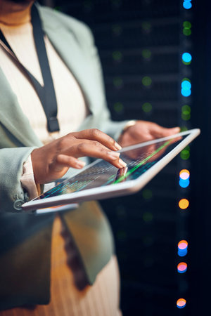 Smart technology provides the fastest solutions. Closeup shot of an unrecognisable woman using a...