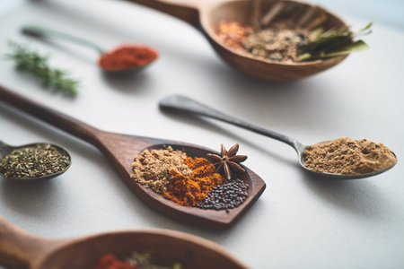 Give your food the gift of flavour. an assortment of spices.