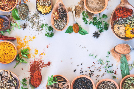 What would a meal be without them. an assortment of spices.の写真素材