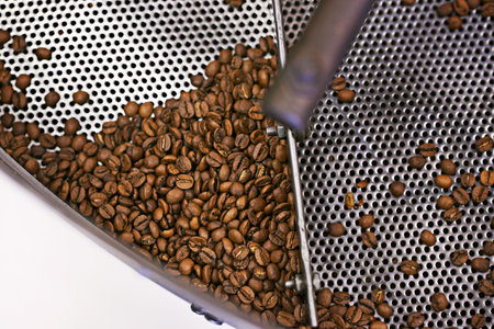 Maximizing coffee purity. Closeup shot of roasted coffee beans.