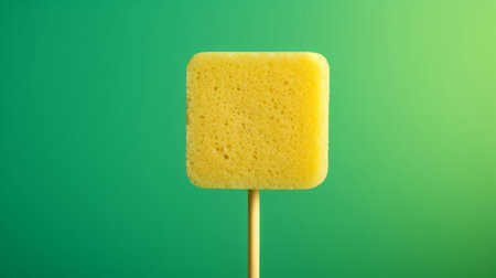 Sponge on a stick. Clean home and kitchen copyspace backgroundの素材