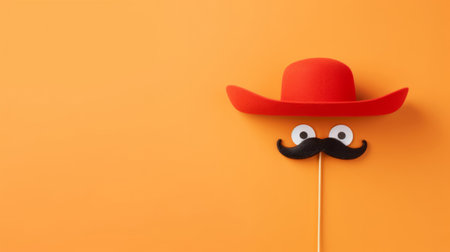 Mexican flatlay concept with copyspace. Creative advertising backgroundの素材