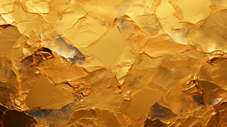 Shiny gold wall abstract background texture. Luxury and elegance.の素材