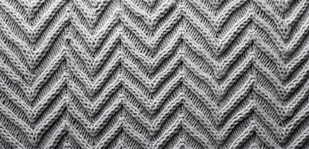 Close-up of grey texture fabric. Wool textile background.の素材