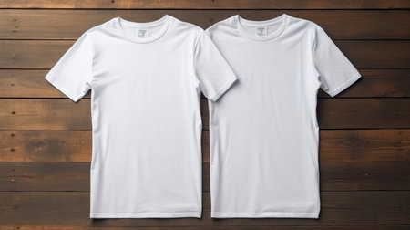 A set of mock-up t-shirts. Modeling copy space for print.の素材