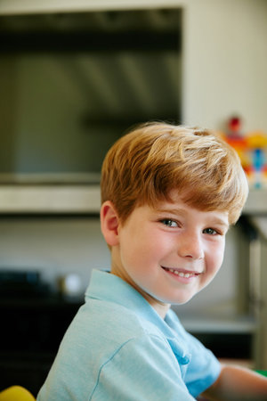 Hes a confident little kid. Portrait of a cute little boy at home.