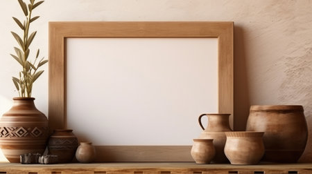 Modern, home and kitchen interior in bohemian style for ideas, inspiration and apartment designの素材