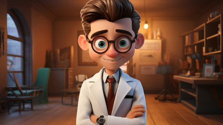 3D doctor, medical concept and modern healthcare. Professional, dynamic, and lifelike rendering forの素材