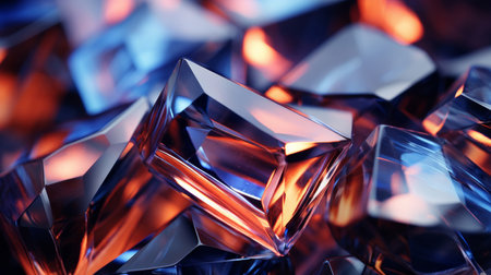 Crystal formations, sparkling and ethereal. Radiant, mystical and nature-inspired elements forの素材