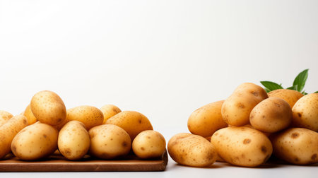 Vegetables, potato and healthy food in studio for vegan diet, meal and green salad. Mockupの素材