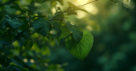 Leaves, environment and sustainability mockup of trees for background, wallpaper and design. Greenの素材