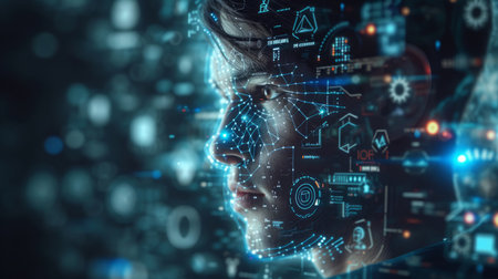 Digital integration, technology and seamless processes for businesses. Streamlining operationsの素材