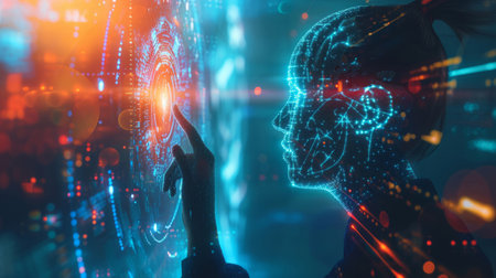 Digital integration, technology and seamless processes for businesses. Streamlining operationsの素材