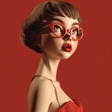 3d, animation and illustration for character on background. Quirky aesthetics, strange and studioの素材