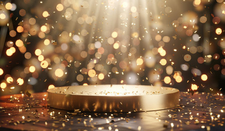 Podium, celebration or stage design template for your product placement, advertising or marketingの素材
