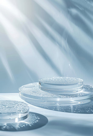 Podium, studio or stage design template for your beauty product placement, advertising or marketingの素材