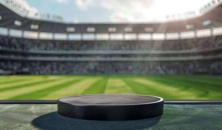 Podium, sport stadium or stage design template for your product placement, advertising or marketingの素材