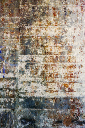 Wallpaper, background and brick texture with grunge, architecture and building for strong stone....