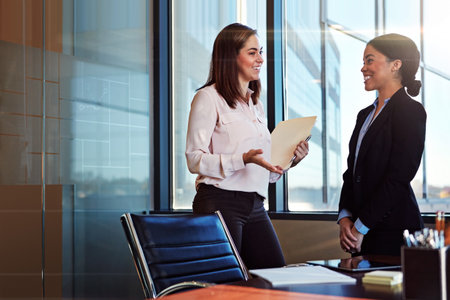 Business people, documents or meeting in office planning, chat or creative project brainstorming. Financial, report or accountant consulting coworker for company portfolio, budget or expense reviewの写真素材