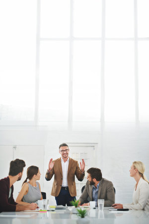 Team, business meeting or discussion with double exposure of windows, career in legal job or law firm. Group, lawyers or hands at global company, welcome to presentation for justice in New York Cityの写真素材