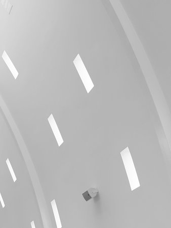 Airport terminal, architecture and design with construction, light and metal with texture. Empty,...