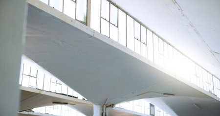 Warehouse, industrial architecture and empty building with interior design for shelter or structure....