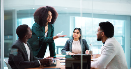 Discussion, meeting and business people for partnership, merger or contract in office. B2B deal,...