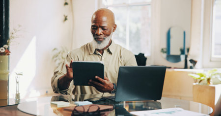 Hairdresser, salon owner and black man on tablet for online inventory, appointment and schedule....