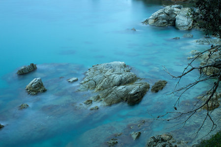 Beautiful rocky sea shore.