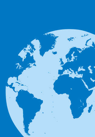 world map in the blue color asi nice backgroundのイラスト素材