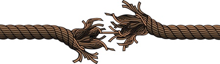 illustrated rope disconect isolated on white backgroundのイラスト素材