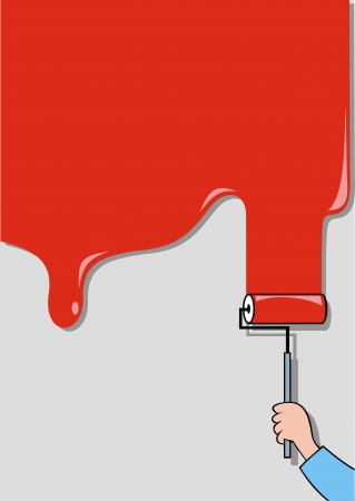 illustrated nice red drop as interesting backgroundのイラスト素材