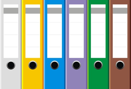 office folders as very nice color backgroundのイラスト素材