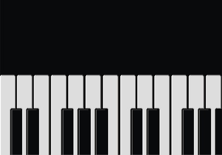 black and white piano as very nice music backgroundのイラスト素材