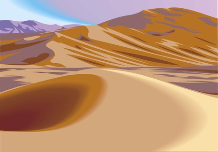 desert hills illustrationのイラスト素材