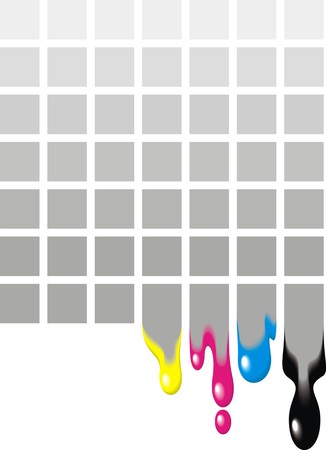 abstract color background isolated on the whiteのイラスト素材