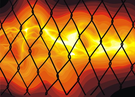 steel wired wall texture as danger backgroundのイラスト素材