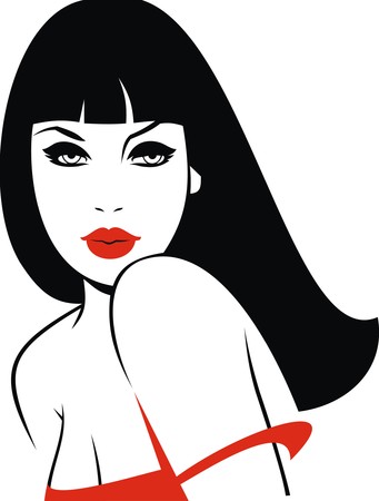 nice girl from my dream as fashion backgroundのイラスト素材