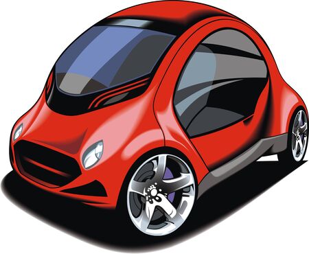 my original sport car design isolated on the white backgroundのイラスト素材