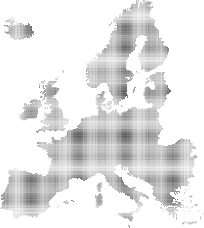 europe map  isolated on the white backgroundのイラスト素材