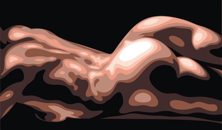 human muscle body isolated on the white backgroundのイラスト素材