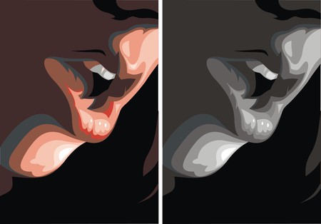 detail of woman lips  as nice backgroundのイラスト素材