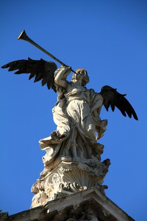 Allegorical representation of Famerの写真素材