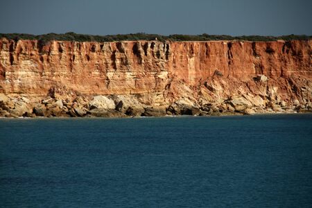 Cliffs on the coast of Conilの写真素材