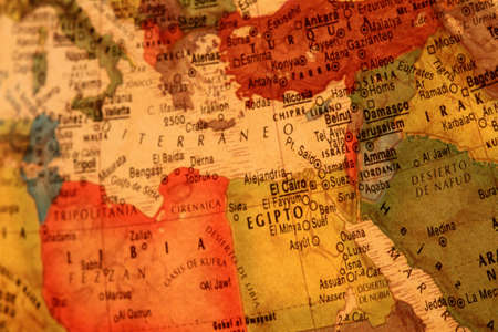 World Map Egyptのeditorial素材