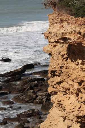 Cliffs of Conil, Roche coves, Cdiz, Spain
