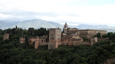 Alhambra in Granadaの写真素材