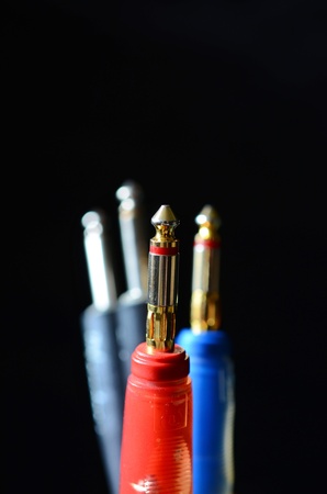 Guitar cablesの写真素材